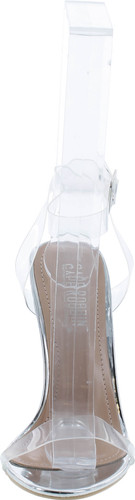 Cape Robbin Maria-2 Clear Chunky Block High Heels For Women
