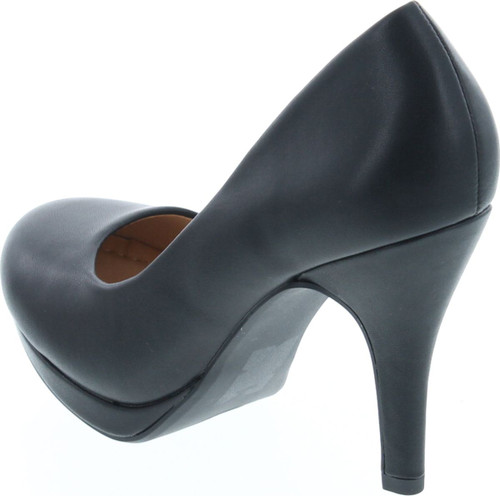 Women's Classic Dress Pump W Extra Cushioned In Sole Round Toe & Platform
