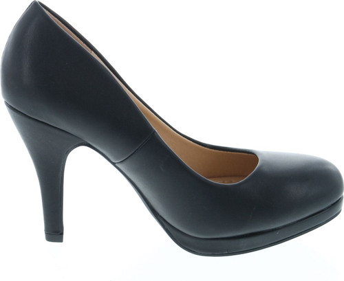 Women's Classic Dress Pump W Extra Cushioned In Sole Round Toe & Platform