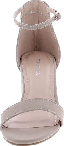 Top Moda Darcie-1 Women's Fashion Ankle Strap Chunky Low Heel Dress Sandal Shoes