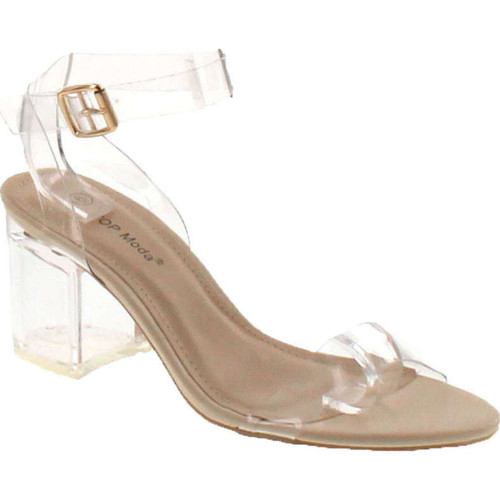 Top Moda Darcie-1 Women's Fashion Ankle Strap Chunky Low Heel Dress Sandal Shoes
