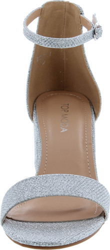 Top Moda Darcie-1 Women's Fashion Ankle Strap Chunky Low Heel Dress Sandal Shoes