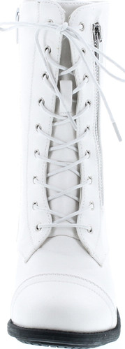 Top Moda Pack 72 Womens Military Lace Up Buckle Combat Boots