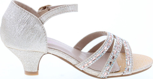 Bella Marie Girls Sassie-100 Dress Heel Sandals