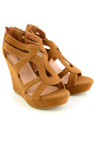 Top Moda Womens Lindy-3 Strappy Fashion Wedge Sandals