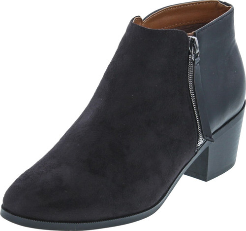 Soda Women's Closed Toe Multi Strap Ankle Bootie