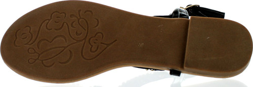 Rck Bella Atioa-43 Women's Casual Rhinestone Stud Sling Back Strap Flat Sandals