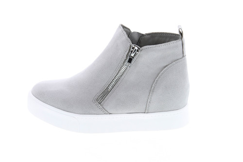 Soda Taylor Hidden Wedge Sole Booties Ankle Heels Sneaker Shoes Side Zipper