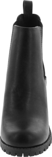 Soda Glove - Ankle Boot W/Lug Sole Elastic Gore And Chunky Heel