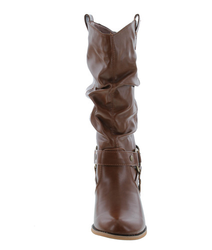 Premier Standard Women's Western Cowboy Pointed Toe Knee High Pull On Tabs Boots