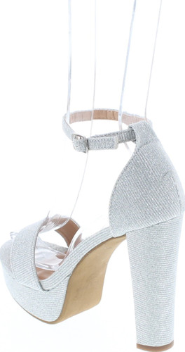 Top Moda Women's Top Moda Thomas-52 Open Toe High Chunky Block Heel Platform Ankle Strap Sandals