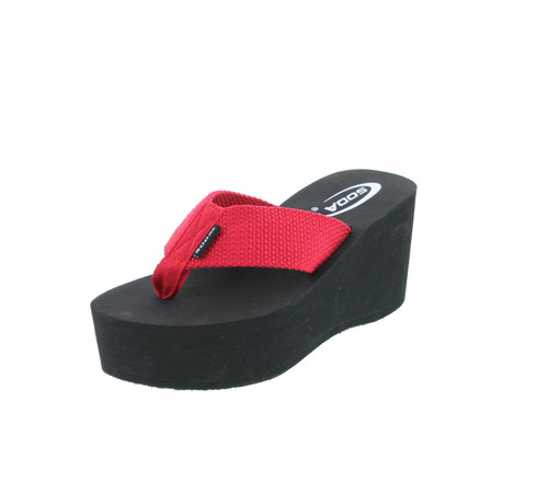 Soda Womens Oxley-S Flip Flop Platform Sandal