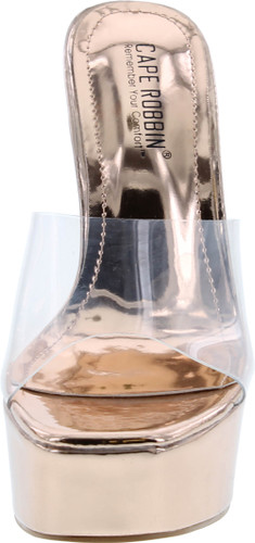 Cape Robbin Yeti Clear Sexy High Heels For Women