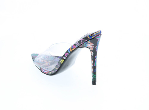 Cape Robbin Melrose Sexy Stiletto High Heels For Women, Transparent Booties For Women With Pointed Open Toe