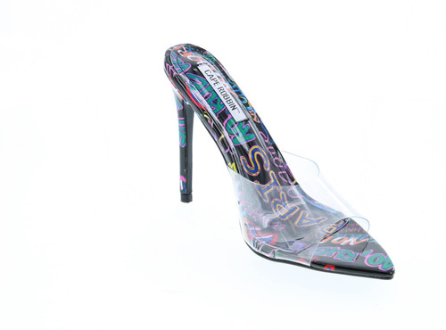 Cape Robbin Melrose Sexy Stiletto High Heels For Women, Transparent Booties For Women With Pointed Open Toe