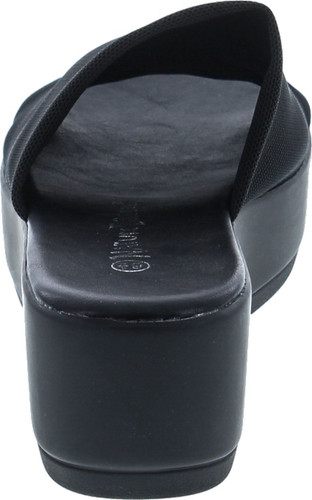 Nature Breeze Women's Stretchy Slip On Peep Toe Backless Platform Sandals