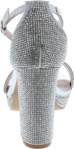 Women Ankle Strap Open Toe Chunky Platform Dress High Heel Sandal