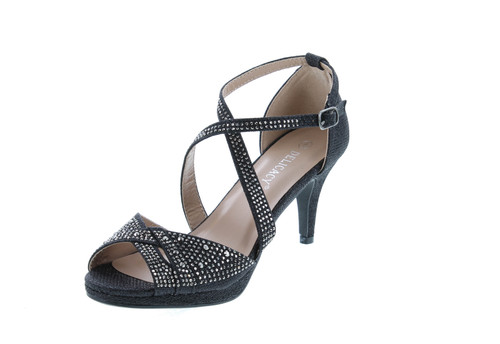 Delicacy Excited-90 Women's Rhinestone Dressy Low Heel Pumps