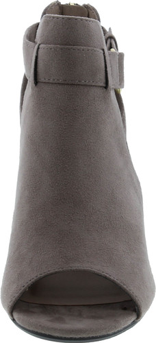 City Classified Invest Women's Fashion Cutout Side Strap Heeled Ankle Sandal Booties