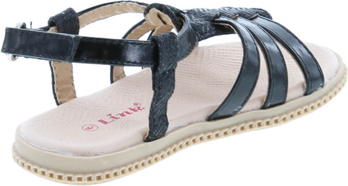 Link Holy 34Ka Toddler Braided Caged Gladiator Glitter Sandals