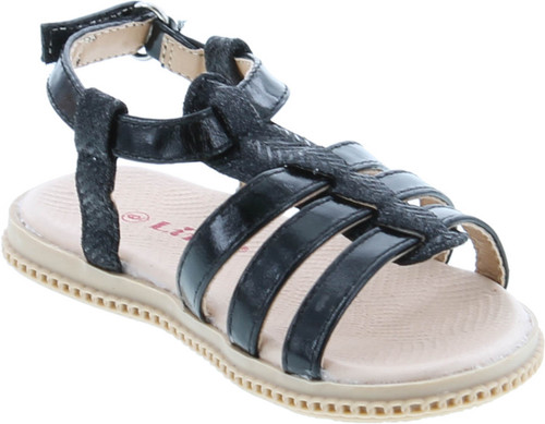 Link Holy 34Ka Toddler Braided Caged Gladiator Glitter Sandals