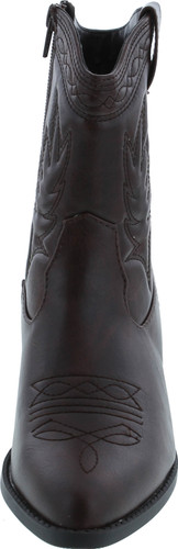 Soda Picotee Women Western Cowboy Cowgirl Stitched Ankle Boots