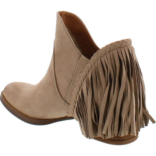 Not Rated Women's Braxton Ankle Fringe Bootie
