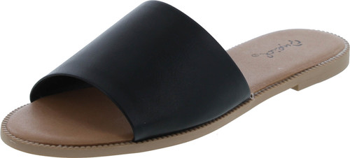 Qupid Desmond Slides For Women Single Band Slide Sandals For Women