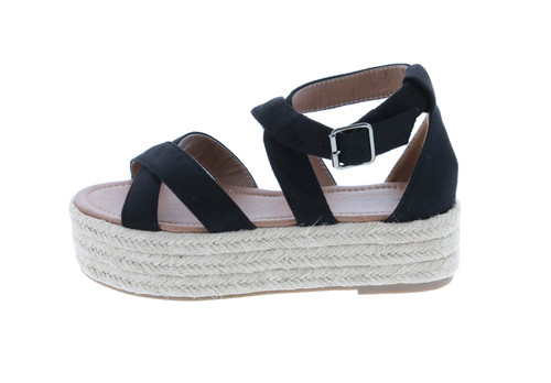 Bonnibel Fatima-1 Cute Sexy Expadrille Platfrom X Strap Sandals, Open Toe