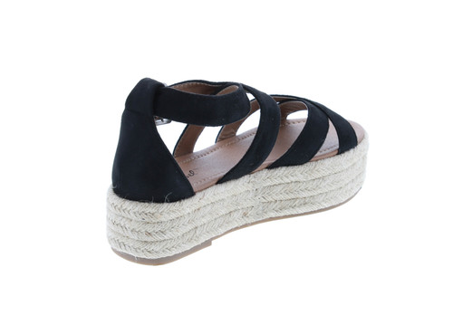 Bonnibel Fatima-1 Cute Sexy Expadrille Platfrom X Strap Sandals, Open Toe