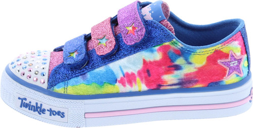Skechers 10846L Girl's Twinkle Toes: Shuffles - Colorous Cutie Sneakers