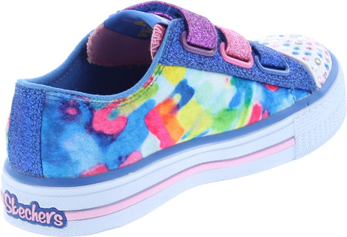Skechers 10846L Girl's Twinkle Toes: Shuffles - Colorous Cutie Sneakers