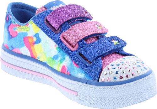 Skechers 10846L Girl's Twinkle Toes: Shuffles - Colorous Cutie Sneakers