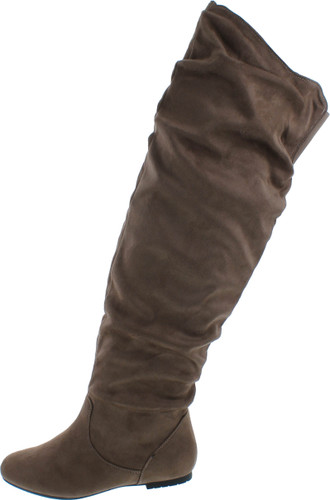 Nature Breeze Vickie Women's Over The Knee Slouchy Boots