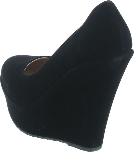 Delicacy Trendy-33 Slip On Platform High Heel Wedge Pump Shoes