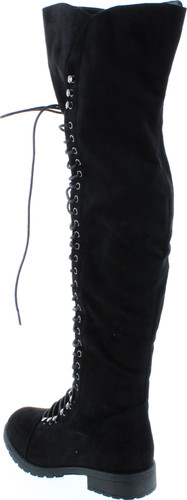 Travis 05 Women Military Lace Up Thigh High Combat Boot