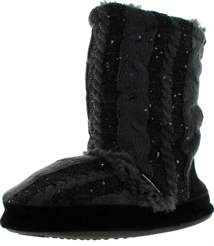 Muk Luks Womens Jenna Sprinkled Scrunch Boot