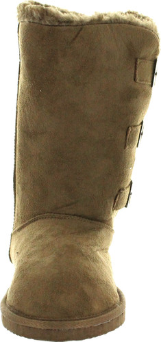 Static Footwear Womens Microsuede 10" Winter Boots With Buckle Detail