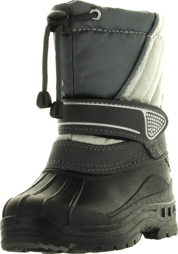 Static Kids Bhd-07 Waterproof Cold Weather Kids Snow Boots With Adjustable Feature