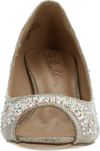 Blossom Womens Half-3 Dressy Wedge Shoes