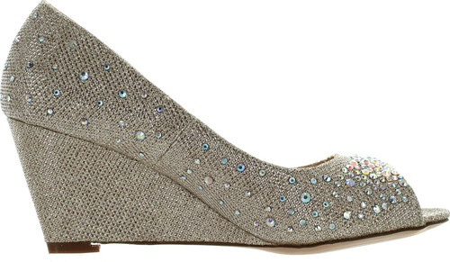 Blossom Womens Half-3 Dressy Wedge Shoes