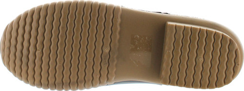 Axny Dylan-10 Women's Two Tone Bow Accents Slip-On Rain Loafer Flat Duck Shoes