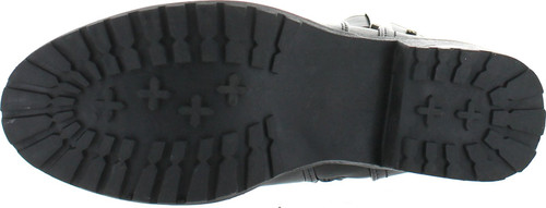 Dbdk Kathie-1 Women's Buckle Strap Chunky Heel Side Zipper Ankle Booties