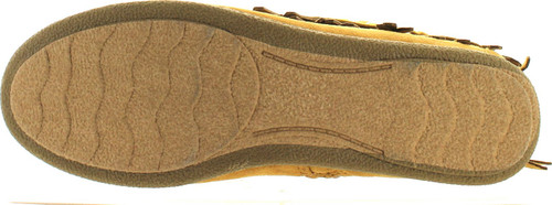 Soda Women's Dahlia Faux Suede Moccasin Fringe Wedge Ankle Booties