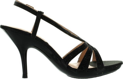 De Blossom Womens Lin-103 Strappy Bridesmaid Prom Party Sandal Pumps Shoes