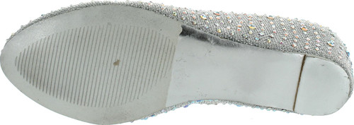 Chase & Chloe Womens Bobby-12 Round Toe Med Low Heel Wedge Pump