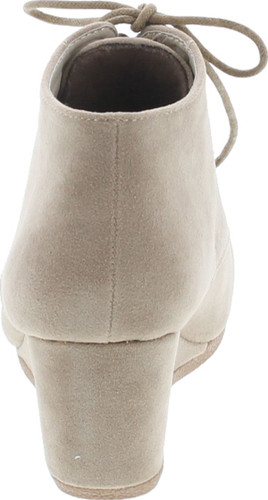 Bella Marie Brenda-11 Women's High Top Lace Up Rounded Toe Platform Wedge Suede Booties