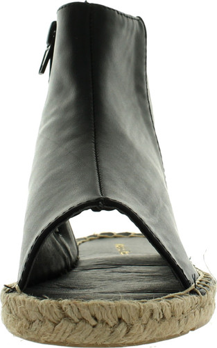 Mark & Maddux Shawn-03 Women's Open Toe Zipper Close Back Cut Out Flat Sandals