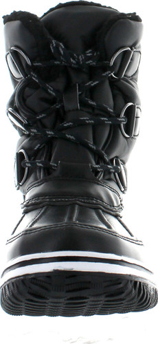 Nature Breeze Women's Frost-04 Lace Up Ankle Mid Calf Artic Warm Fur Lined Water Resistant Eskimo Snow Boots