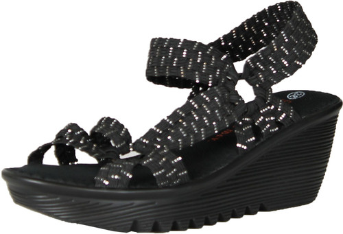Bernie Mev Women's Crystal Fashion Mesh Sandals